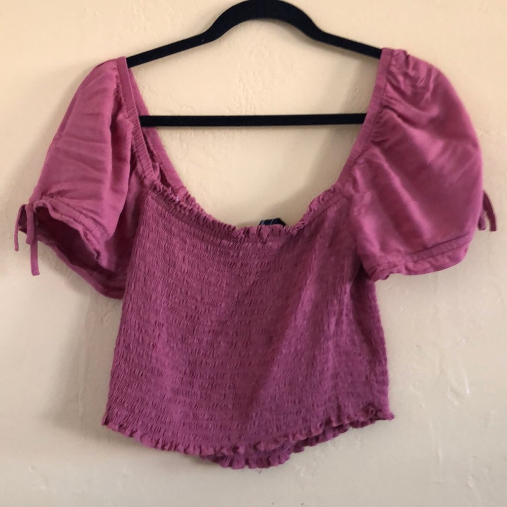 Pink crop top